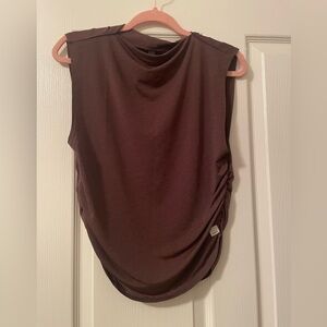Vuori Dark Brown Sleeveless Tank Top